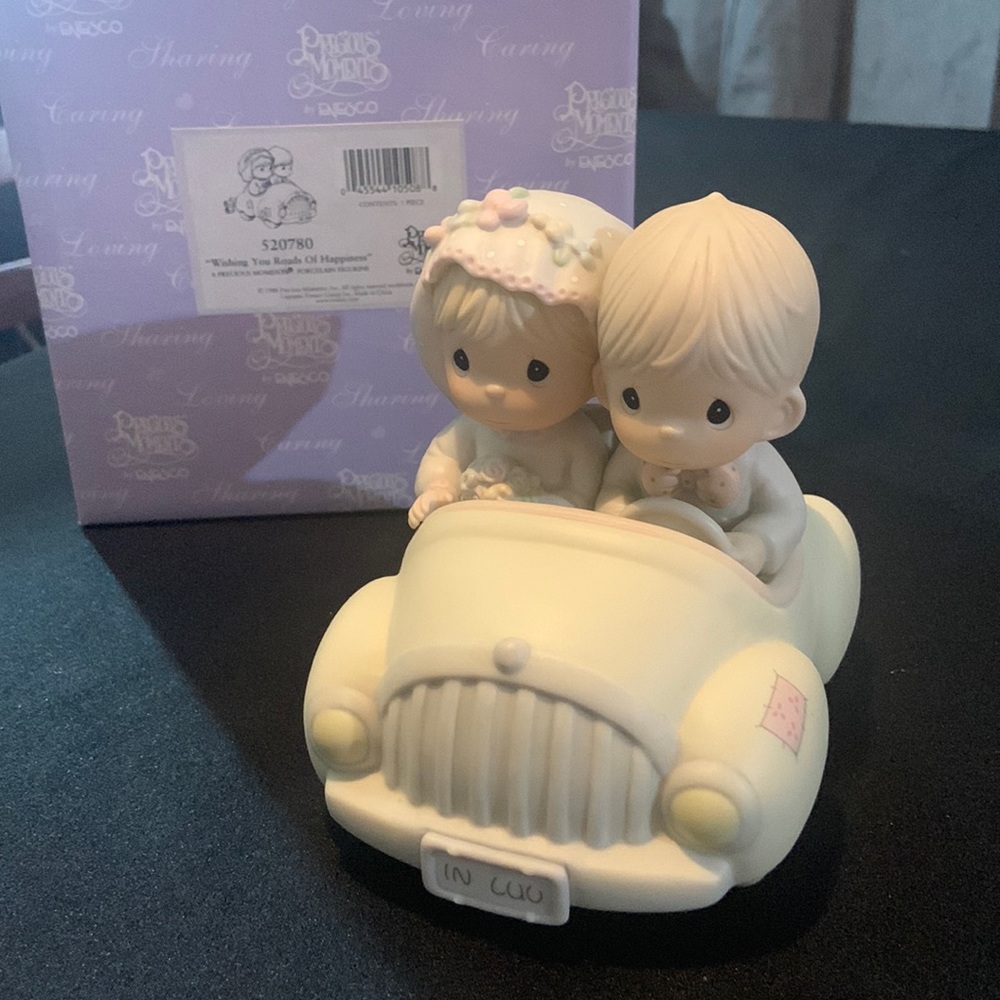 Precious Moments "wishing you a road of happiness"